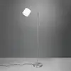 Image de Reality Leuchten Lampadaire Tommy, nickel/blanc, hauteur 130 cm, métal/tissu
