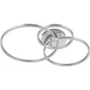Image de Trio, Plafonnier, Winona incl. 1 x LED,SMD,28,0 Watt,2700-6500K,3200 Lm. incl. 1 x LED,SMD,10,0 Watt, Corps: Métal, Nickel mat L:78,0cm, L:60,0cm, H:11,5cm