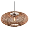 Image de Trio 312300136 Hedda Lampe en sisal Noir mat Marron