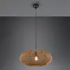 Image de Trio Lighting Suspension Hedda en sisal et métal