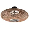 Image de Trio Plafonnier Hedda en rotin - 612300236