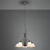 Image de Trio Lighting Suspension Rustica, couleur rouille, cinq lampes