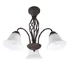 Image de Trio Lighting Plafonnier Rustica, couleur rouille, trois lampes