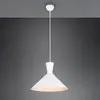 Image de Reality Leuchten Suspension Enzo, à une lampe, Ø 35 cm, blanche