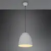 Image de Reality Leuchten Suspension Tilda, à une lampe, grise, Ø 25 cm
