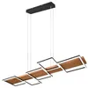 Image de Trio Harper Pendelleuchte, LED, 42W, 5700lm, 3000K, schwarz matt/Holz (322910532)