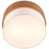 Image de Trio Lighting Plafonnier Seasons, bois/blanc Ø 30 cm