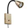 Image de Trio Lighting Applique murale avec fiche, laiton mat