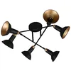 Image de Trio, Plafonnier, Roxie 6xE14, max.10,0 W Corps: Métal, noir mat Ø:66,0cm, H:33,0cm Pivotant,IP20,Sans illuminant