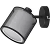 Image de Trio, Spot, Burton 1xE14, max.28,0 W Organza, Fumé, Corps: Métal, noir mat L:12,5cm, L:18,0cm, H:19,5cm Montage au plafond et au mur,IP20,Sans illuminant,FLEXConnect, Größe