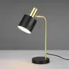 Image de Reality Leuchten Lampe à poser Adam, à une lampe, noire/dorée