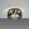Image de Trio Lighting Plafonnier Crystel en verre, chromé, Ø 34 cm