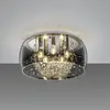 Image de Trio Lighting Plafonnier Crystel en verre, chromé, Ø 50 cm
