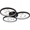 Image de Trio, Plafonnier, Granada incl. 1 x LED,SMD,36,0 Watt,3000K,4300 Lm. Corps: Métal, Chrome L:71,5cm, L:63,0cm, H:10,5cm IP20