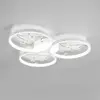 Image de Trio Lighting Plafonnier LED Groovy à 3 lampes blanc 4.000K