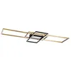 Image de Trio, Plafonnier, Irvine incl. 1 x LED,SMD,60,0 Watt,3000-6500K,7100 Lm. Corps: Métal, Laiton mat L:105,0cm, L:42,0cm, H:6,5cm