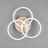 Image de Reality Leuchten Plafonnier LED Circle à 3 lampes télécommande bois