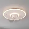 Image de Reality Leuchten Ventilateur LED Nybro, blanc, DC, silencieux, Ø 50 cm, CCT, télécommande
