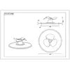 Image de Reality Leuchten Ventilateur LED Nybro, noir, CC, silencieux, 50 cm, CCT, télécommande