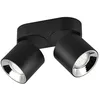 Image de Trio Leuchten Spot - noir - l 18 cm - métal - 2 ampoules