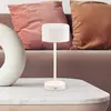 Image de Reality Leuchten Lampe de table LED rechargeable Jeff, blanc mat, hauteur 30 cm, métal