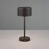 Image de Reality Leuchten Lampe de table LED rechargeable Jeff, noir mat, hauteur 30 cm, métal