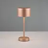 Image de Reality Leuchten Jeff, lampe de table LED rechargeable, café, hauteur 30 cm, métal