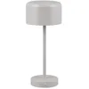 Image de Reality Leuchten Lampe de table à piles LED Jeff R59151177, métal gris ultime, avec LED de 1,5 watt, 4x tactile
