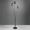 Image de Reality Leuchten Lampe sur pied Sheldon avec trois abat-jour verre