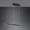 Image de Trio Lighting Suspension LED Helios, noir, hauteur réglable intensité variable CCT