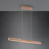 Image de Trio Lighting Suspension LED Helios, café, hauteur réglable, intensité variable CCT