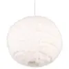 Image de Reality Leuchten Suspension Furry, Ø 35 cm, couleur sable, peluche synthétique
