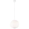 Image de Reality Leuchten Furry R31581001 Abat-jour en peluche synthétique Blanc mat Sans culot E27