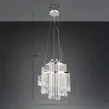 Image de Reality Leuchten Suspension LED Pomp, Ø 38 cm, chrome, acrylique/métal, CCT