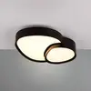 Image de Trio Lighting Plafonnier LED Rise, noir, 43 x 36 cm, CCT, intensité variable