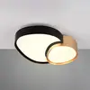 Image de Trio Lighting Plafonnier LED Rise, noir-doré, 43 x 36 cm, CCT, intensité variable