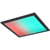 Image de Reality Leuchten R67663032 Beta Plafonnier LED en métal avec télécommande dynamique LED RVB 13 W Noir mat