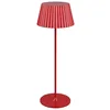 Image de Reality Leuchten Suarez R57706110 Lampe de table LED d'extérieur à batterie avec 4 LED 1,5 W et station de charge Rouge
