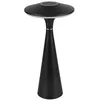 Image de Reality Leuchten Torrez R57726132 Lampe de table LED d'extérieur à batterie en plastique noir mat avec LED de 2 W à intensité variable Couleur de la lumière réglable
