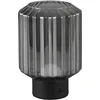 Image de Reality Leuchten R57761154 Lord R57761154 Lampe de table à 4 LED avec batterie en métal noir mat et verre fumé 1,5 W