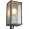 Image de TRIO GARONNE - Wandlamp - Antraciet - excl. 1x E27 7W - Bewegingssensor - Buitenverlichting - IP44