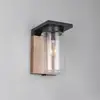 Image de Trio Lighting Applique d'extérieur ARDILA, aspect bois Hauteur 19 cm Métal/verre IP44