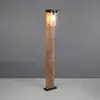 Image de Trio Lighting Bornes lumineuses ARDILA, aspect bois, hauteur 100 cm, métal/verre IP44