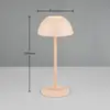 Image de Reality Leuchten Lampe de table LED rechargeable Ricardo, sable, hauteur 30 cm, plastique