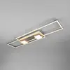 Image de Trio Lighting Plafonnier LED Albany, nickel, 100 x 28 cm, aluminium CCT à intensité variable