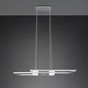 Image de Trio Lighting Suspension LED Albany, nickel, 100 x 28 cm, aluminium, CCT dimmable