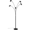 Image de Trio Leuchten Lampe à arc MARLEY 412400532, Métal Noir mat, excl. 5x GU10