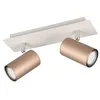 Image de Trio Leuchten Barre des spots MARLEY 802400265, Métal Coffee/Gris chaud, excl. 2x GU10