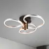 Image de Trio Lighting Plafonnier LED Caruso, aluminium/noir, Ø 66 cm, métal CCT dim