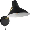 Image de Trio Leuchten Applique TRAVELLER 263470180, Métal Noir mat/laiton, excl. 1x E27